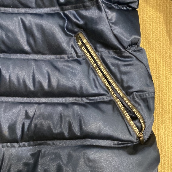 Blue orolay down jacket - Picture 2 of 8